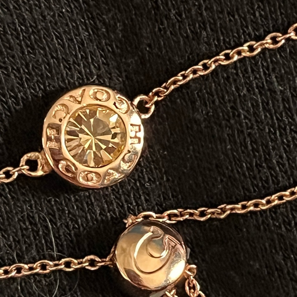 Coach Open Circle Stone Bracelet